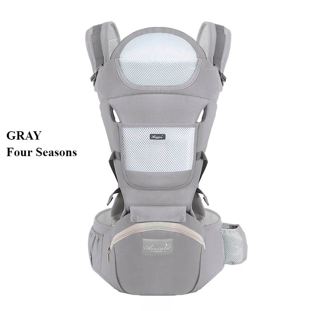 Adjustable Ergonomic Baby Carrier with Multifunctional Waist Stool