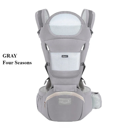 Adjustable Ergonomic Baby Carrier with Multifunctional Waist Stool