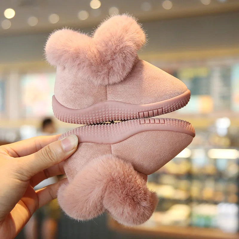 Winter Baby Snow Boots Plush Soft First Walker Shoes