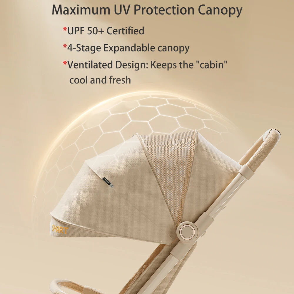 Lightweight Compact Travel Baby Stroller One-Hand Fold