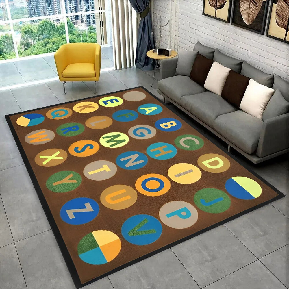 ABC Alphabet Kids Play Mat Non-Slip Educational Rug