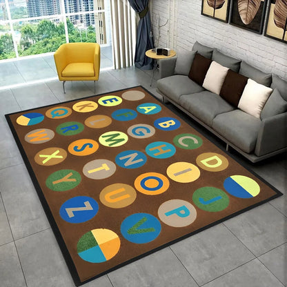 ABC Alphabet Kids Play Mat Non-Slip Educational Rug