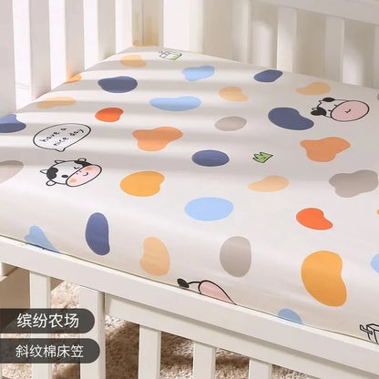 Pure Cotton Baby Mattress Sheet for Bassinet and Cradle