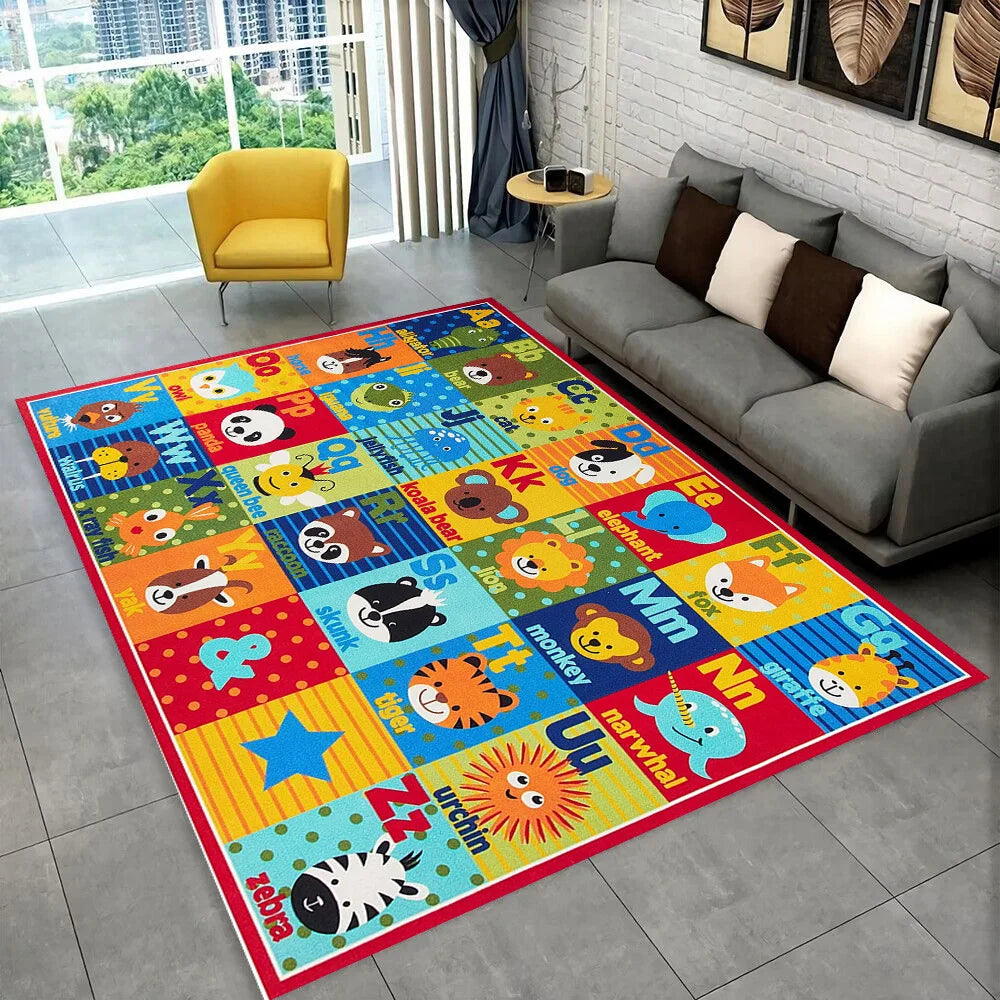 ABC Alphabet Kids Play Mat Non-Slip Educational Rug