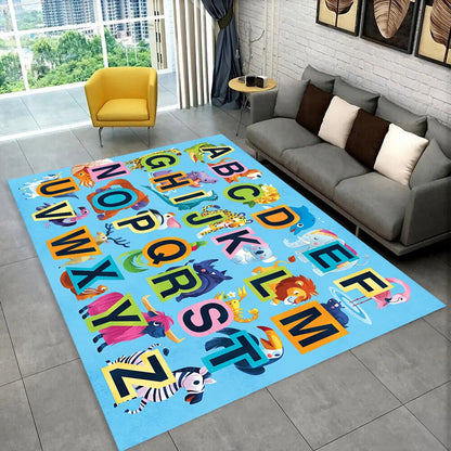 ABC Alphabet Kids Play Mat Non-Slip Educational Rug