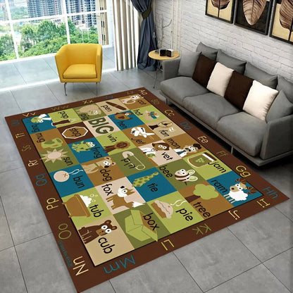 ABC Alphabet Kids Play Mat Non-Slip Educational Rug