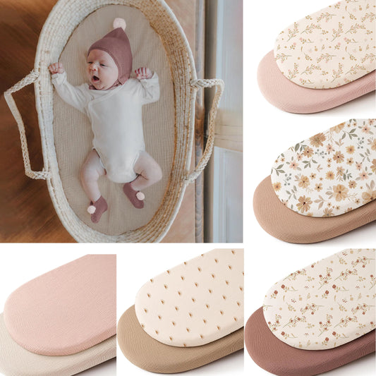 2PCS Cotton Baby Crib Fitted Sheets Universal Nursery Bedding