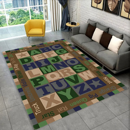 ABC Alphabet Kids Play Mat Non-Slip Educational Rug