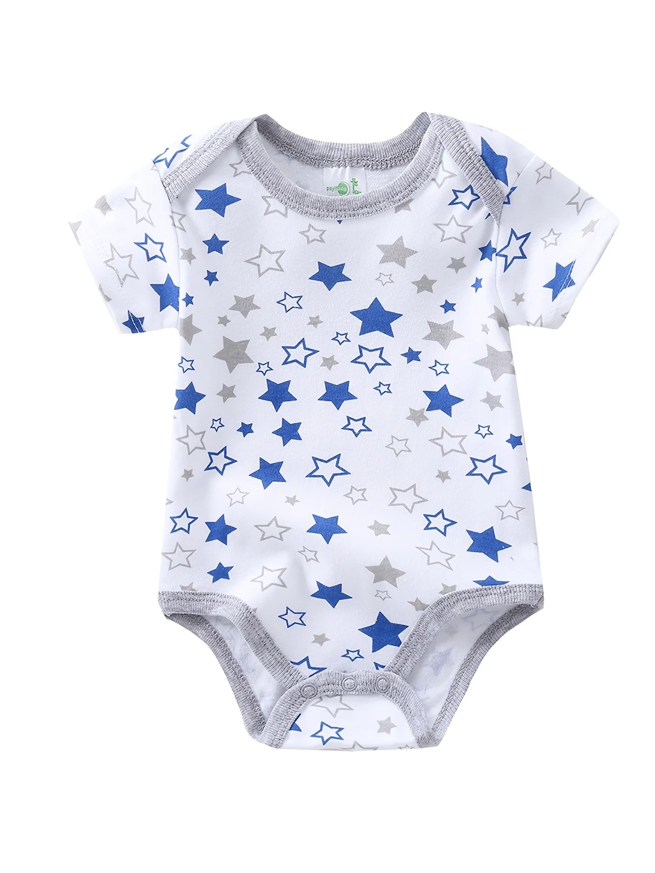 5PCS Baby Boy Sailboat Short Sleeve Romper Set