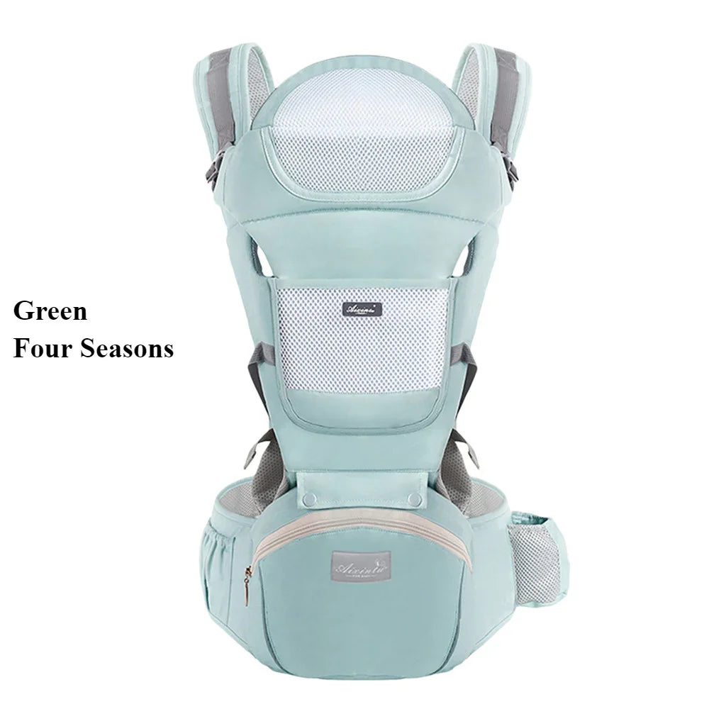 Adjustable Ergonomic Baby Carrier with Multifunctional Waist Stool