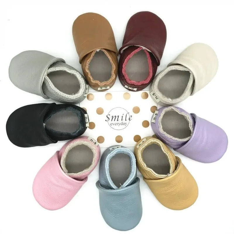 Baby Cow Leather Soft Sole Non-Slip First Walkers