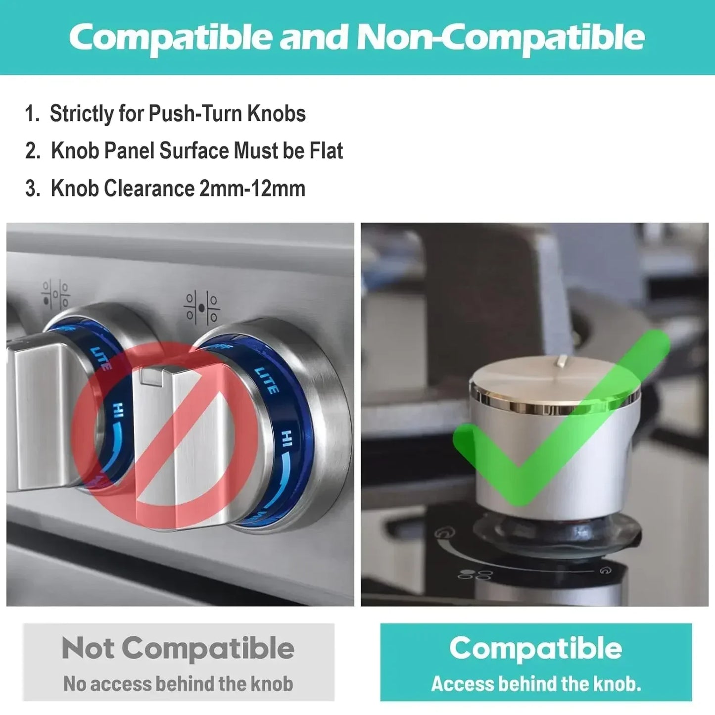 Baby Safety Gas Stove Knob Lock Cover Clip