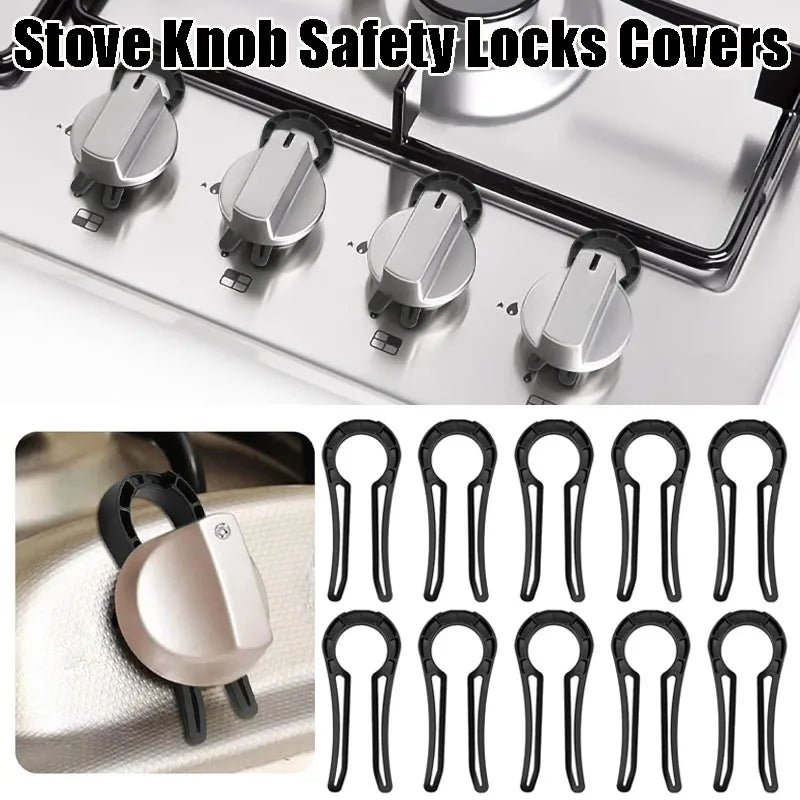 Baby Safety Gas Stove Knob Lock Cover Clip
