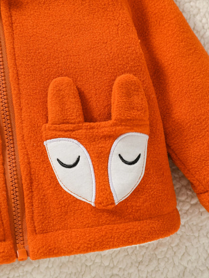Baby Fleece Zipper Jacket with Pocket Winter Coat